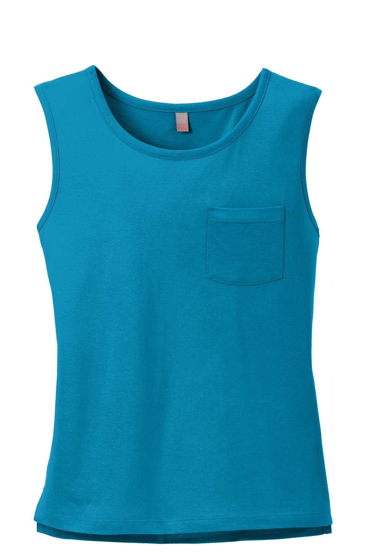 DISCONTINUED District® Juniors Soft Wash Muscle Tank