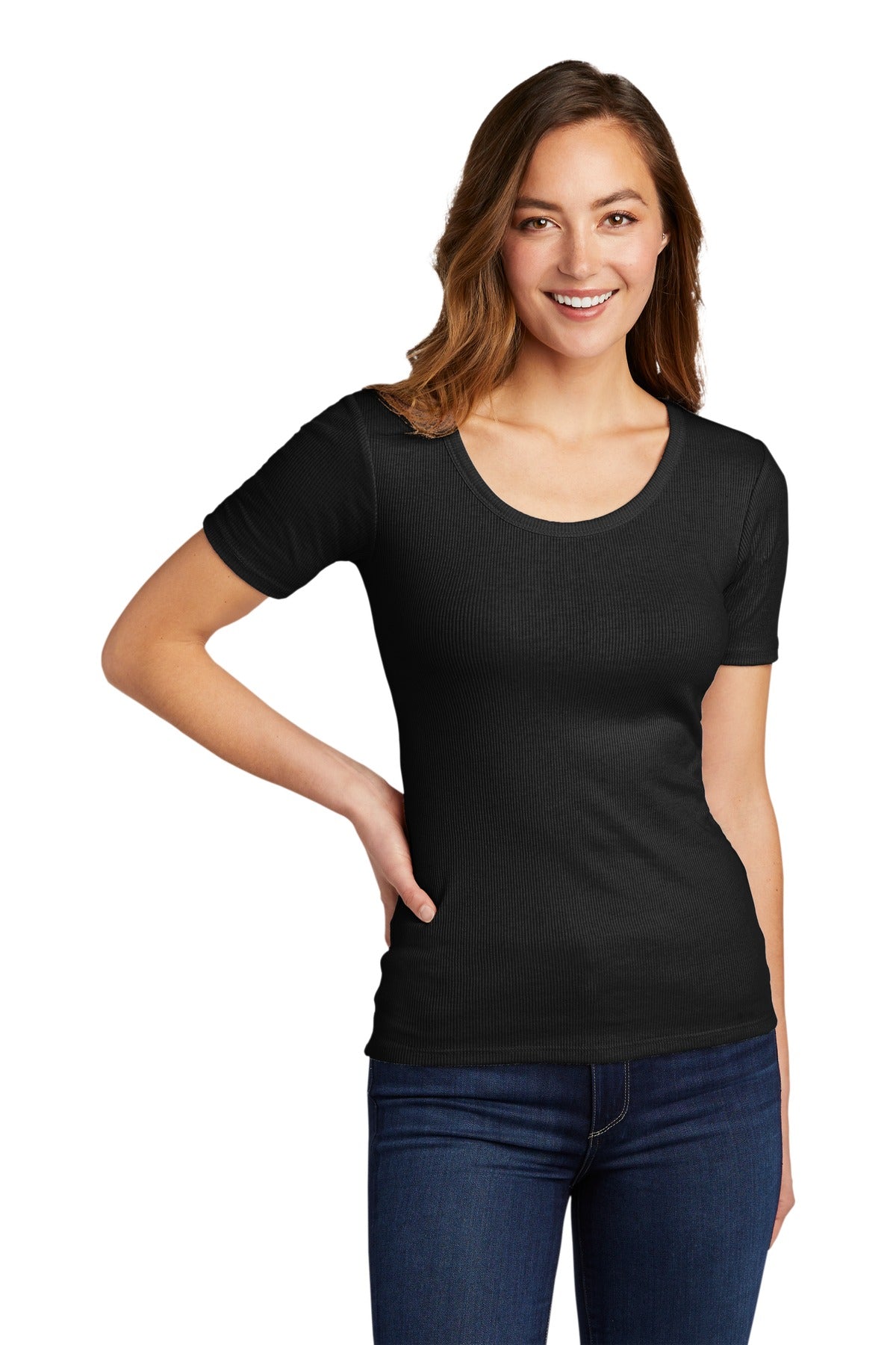 District® Women's V.I.T.™Rib Scoop Neck Tee