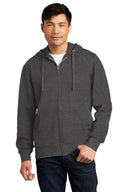Sudadera con capucha de forro polar V.I.T. con cremallera completa de District