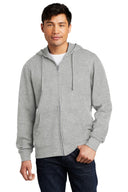 Sudadera con capucha de forro polar V.I.T. con cremallera completa de District