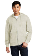 Sudadera con capucha de forro polar V.I.T. con cremallera completa de District