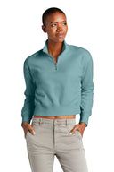 Sudadera de forro polar V.I.T. con cremallera 1/2 para mujer de District®