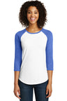 DISCONTINUED District® Women's Fitted Very Important Tee® 3/4-Sleeve Raglan