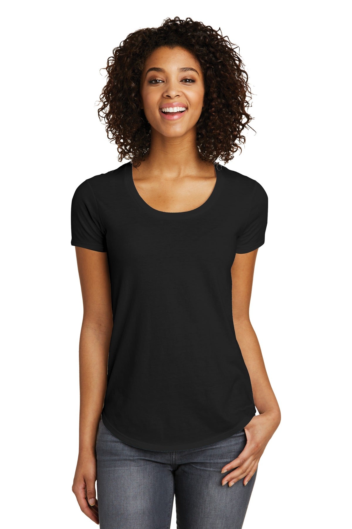 DISCONTINUED District® Women's Fitted Very Important Tee® Scoop Neck