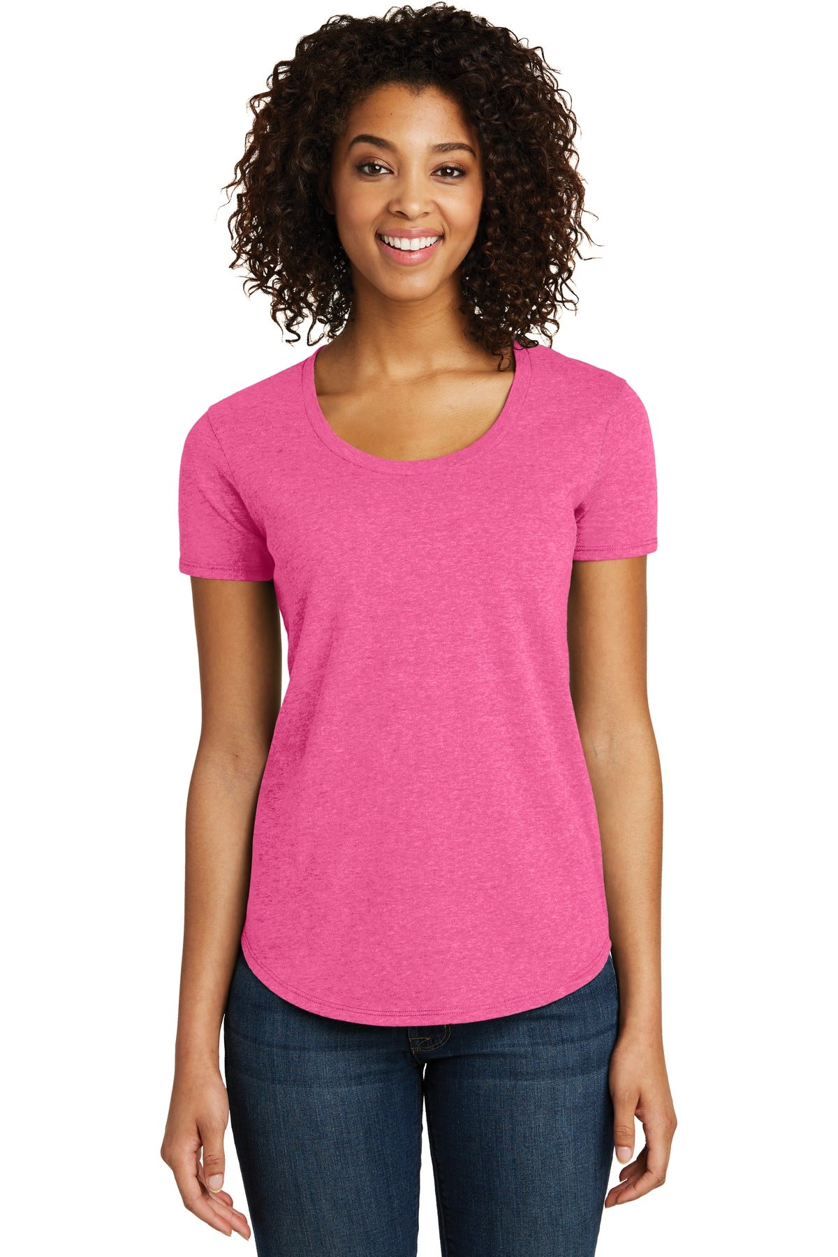 DISCONTINUED District® Women's Fitted Very Important Tee® Scoop Neck