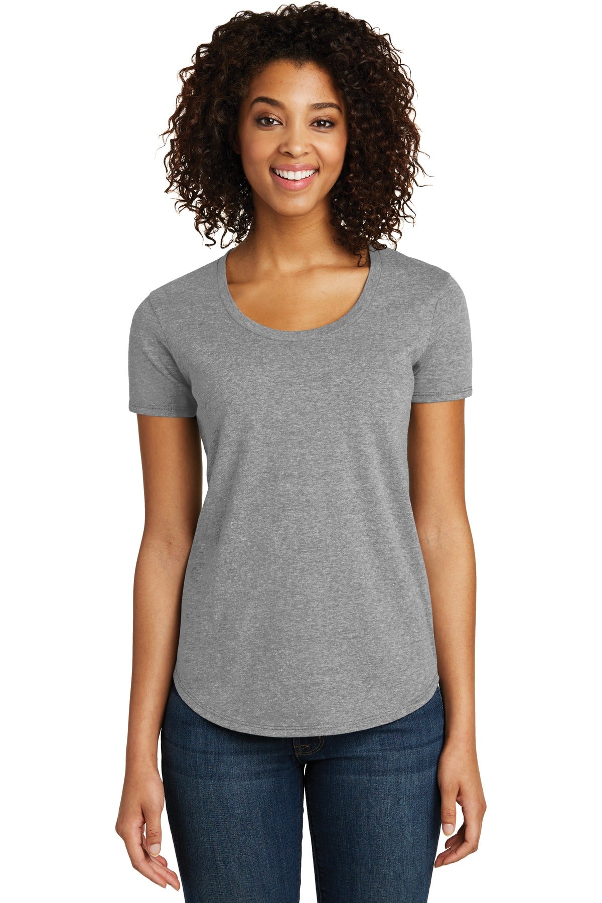 DISCONTINUED District® Women's Fitted Very Important Tee® Scoop Neck