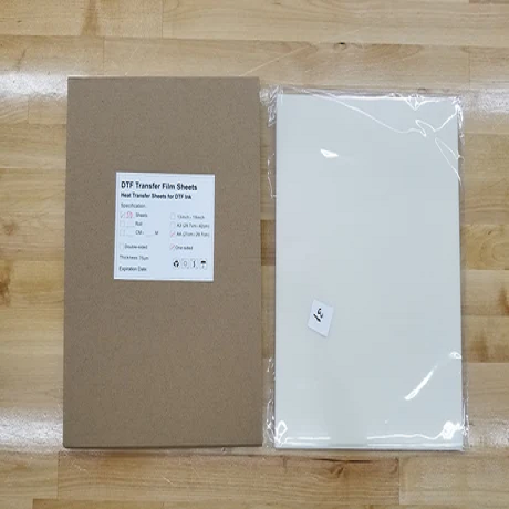 DTF Transfer Films Sheets Heat Transfer Film - White, DTF Ink Compatible, 19*13, 11*17, 8.5*11 (1 Pack)