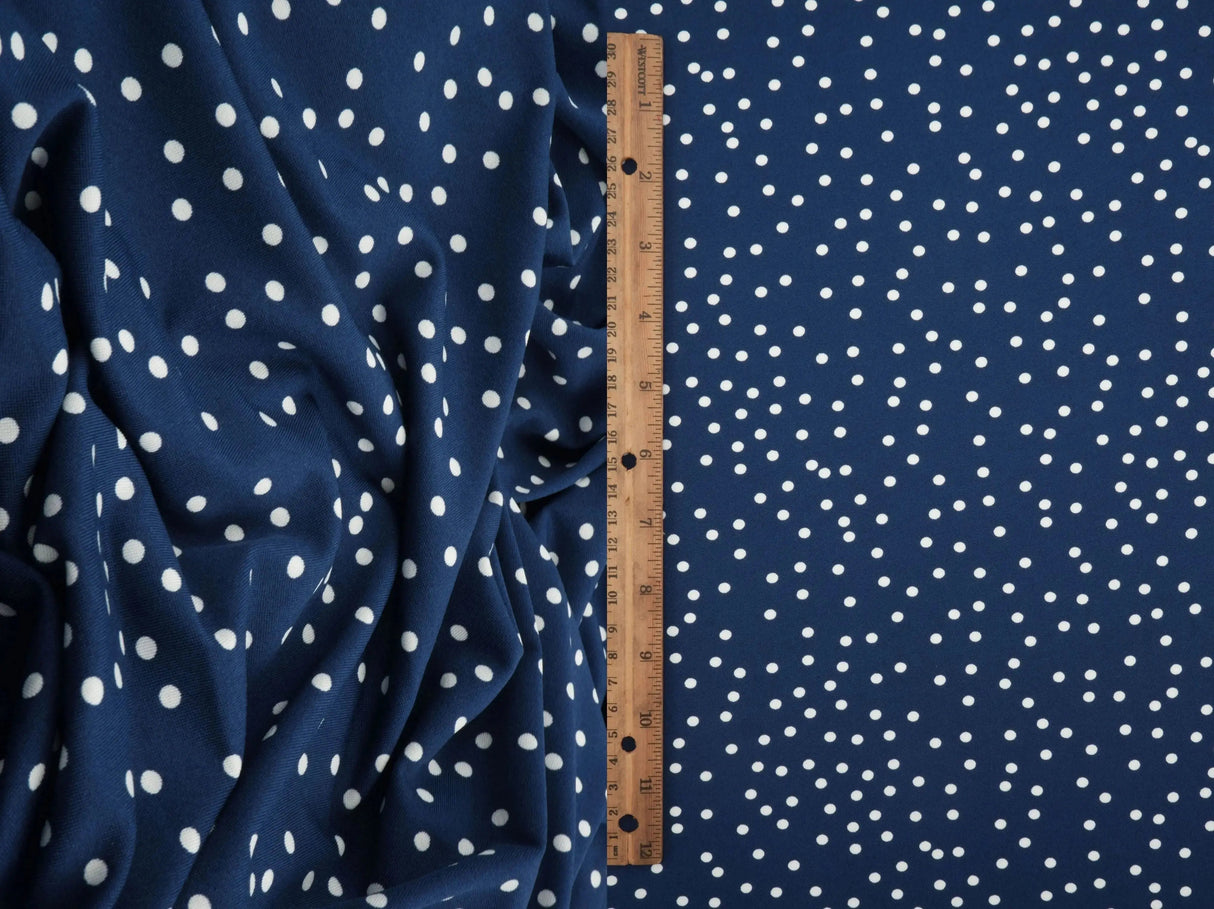 DTY Micro Polka Dot Print Knit Fabric 58/60" Wide