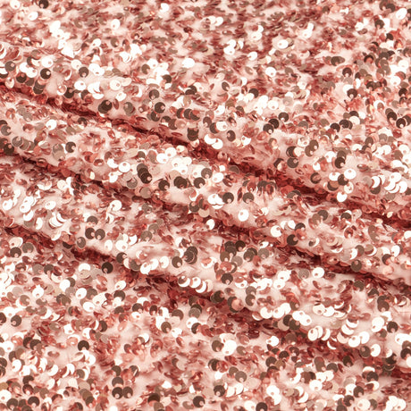 Duchess Stretch Velvet Sequin Polyester Spandex Fabric - Embroidered Sequins, 46/47" Width, 2-Way Stretch (1 Yard)