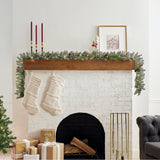 Pre-Lit Dunhill Fir Garland with Clear Lights, 9 Foot