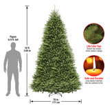 10ft Dunhill Fir Full Artificial Christmas Tree with Hinged Branches