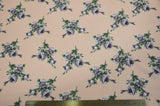 Love Flower Rayon Challis Fabric - Floral Print, 58/60" Width (1 Yard)