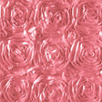 Dusty Rose Rosette Satin Fabric,