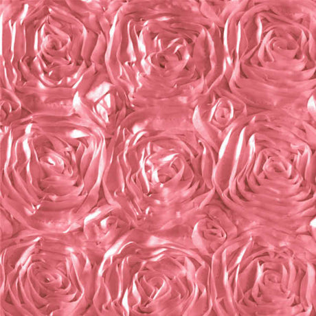 Dusty Rose Rosette Satin Fabric,