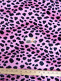 Pink Velboa Dalmatian Dog Short Pile Fabric