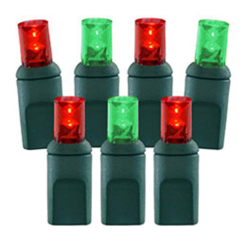 5mm Red / Green LED Lights – 70L 4" Spacing String Light