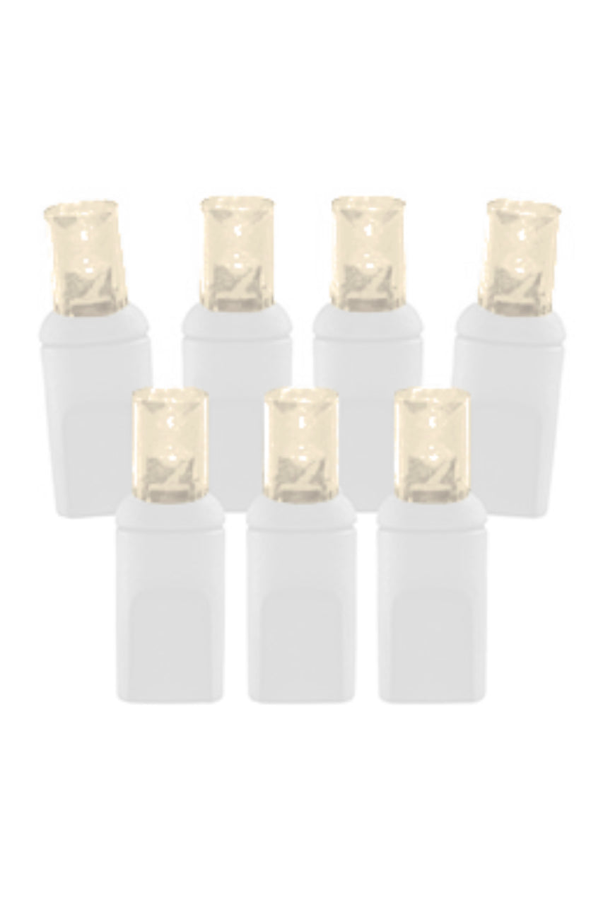 5mm Warm White (White Cord) - 70L 4" Spacing