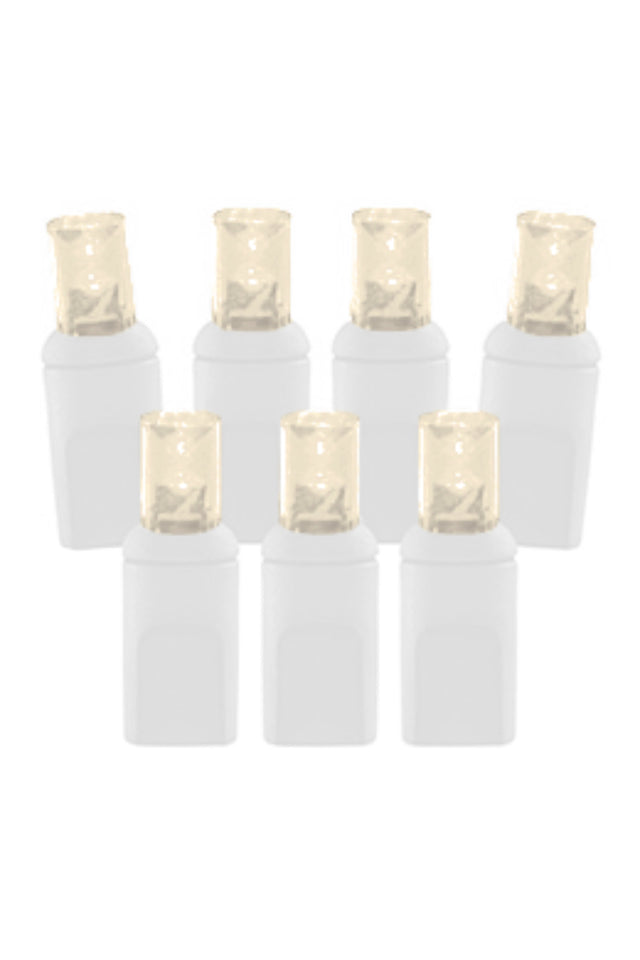 5mm Warm White (White Cord) - 70L 4" Spacing