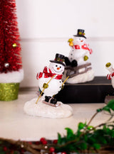Resin Playing Jolly Snowman
