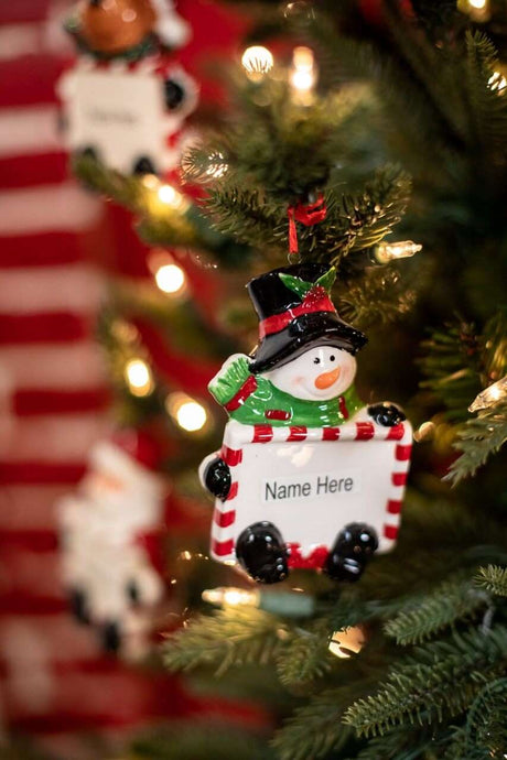 Holiday Character Name Christmas Ornaments