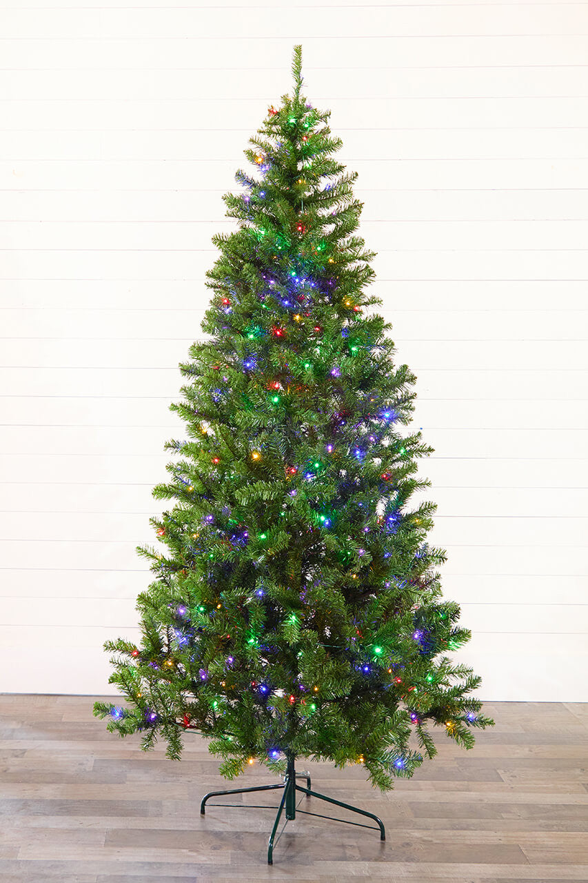 7.5' Aspen Pine Tree Color Changing Lights