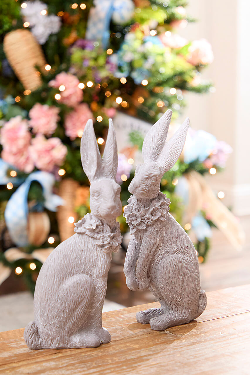 13" Bunny Resin Figure
