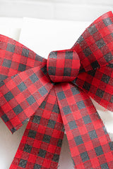 18'' x 14.5'' Acrylic Mesh Plaid Bow