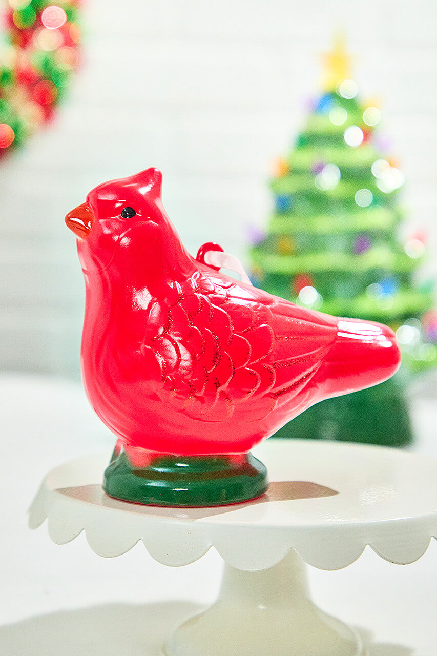 6.5" Cardinal Shatterproof Recordable Ornament