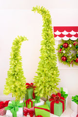 7' Lime Green Whimsical Tree with LED Lights
