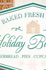 14" Holiday Baking Company Metal Sign