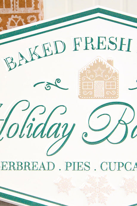 14" Holiday Baking Company Metal Sign