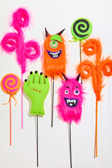 24" Pink Furry Monster Spray