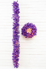 24" Purple Wreath with LED Lights
