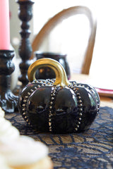 5" Resin Halloween Pumpkin with Spikes