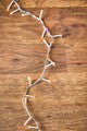 20 Foot Battery Operated Warm White Compact LED String Lights 180 LED Clear Cord Indoor Holiday Decorative Lights