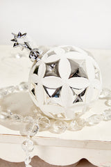 5” Glass Star Faceted Ornament
