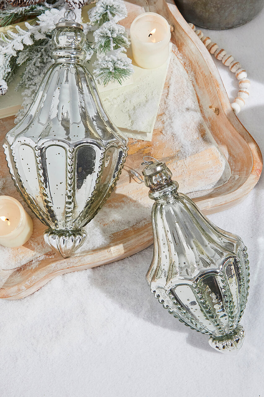 12" Cathedral Antique Mercury Glass Ornament