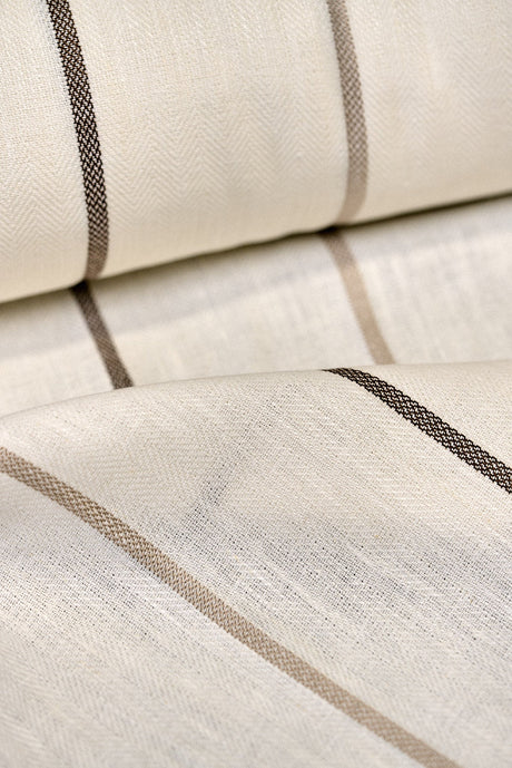 Linen Herringbone Yarn-Dyed Stripe
