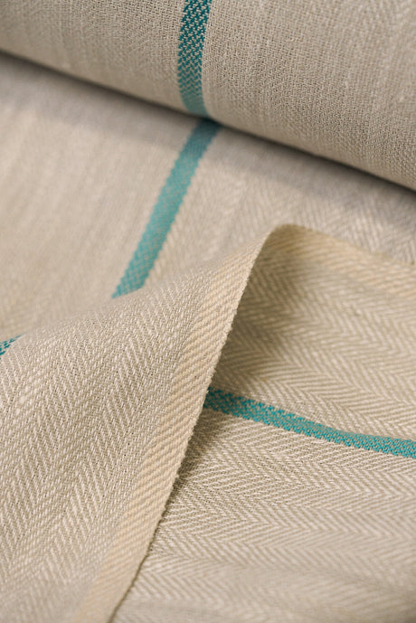 Linen Herringbone Yarn-Dyed Stripe