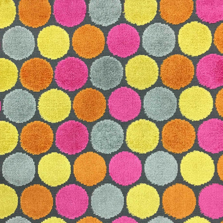 Cut Velvet Upholstery Fabric Polka Dot Buddha