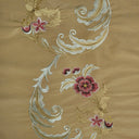Embroidered Floral Drapery Window Curtain Fabric Daisy