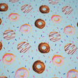 Printed Spandex Doughnuts Fabric