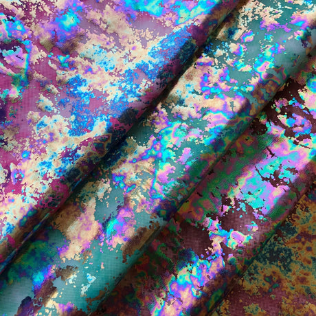 Foil Printed Spandex Dancing Music