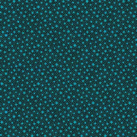 Cotton Fabric Dapple Dot Teal Affinity 44/45"