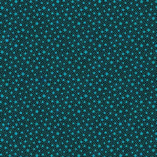 Cotton Fabric Dapple Dot Teal Affinity 44/45"
