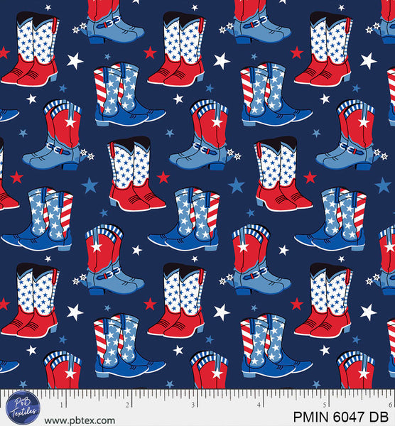 Cotton Patriotic Minis Print Fabric