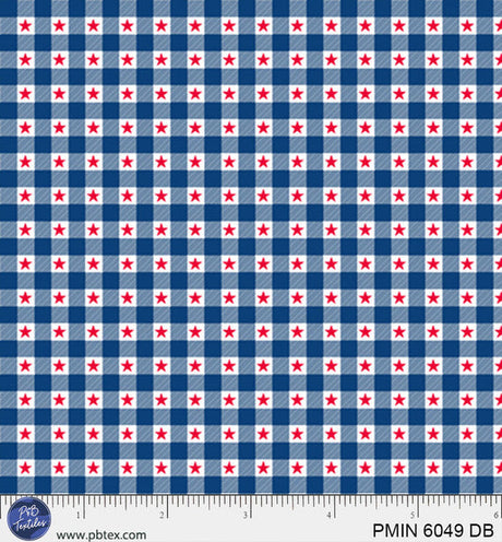 Cotton Patriotic Minis Print Fabric