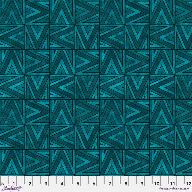 Cotton Print Fabric Dark Teal Flight Pattern 44/45"