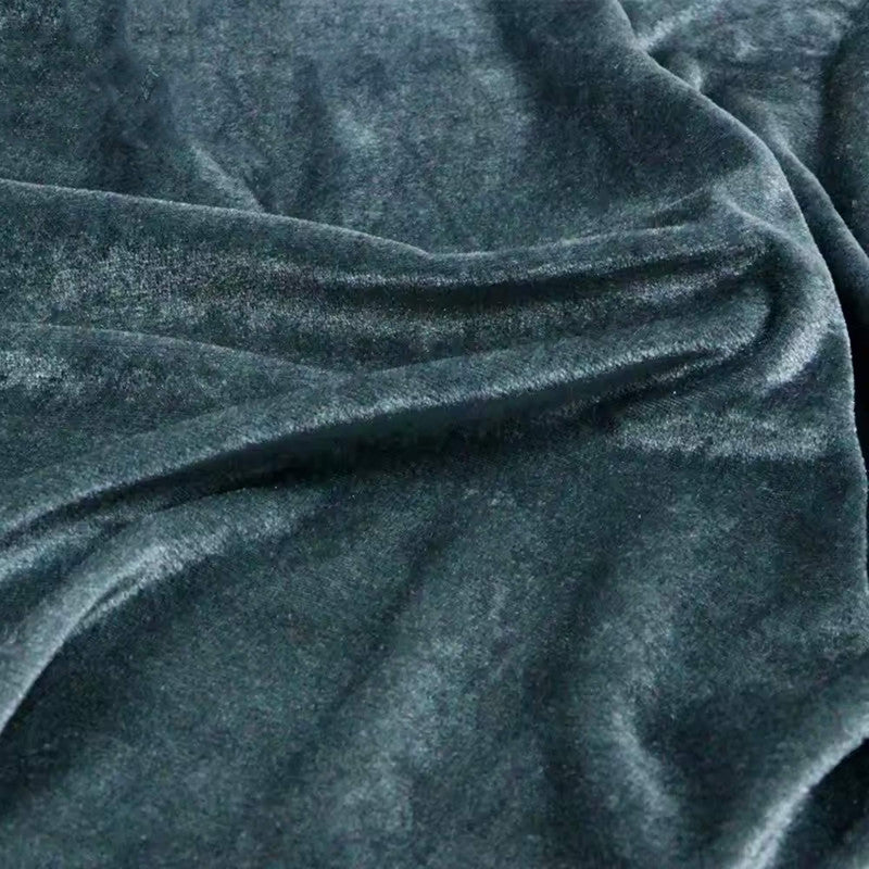 Thickened Golden Velvet Fabric Red Black Wedding Background Cloth Curtain Stage Decoration Conference Tablecloth Velvet Fabric