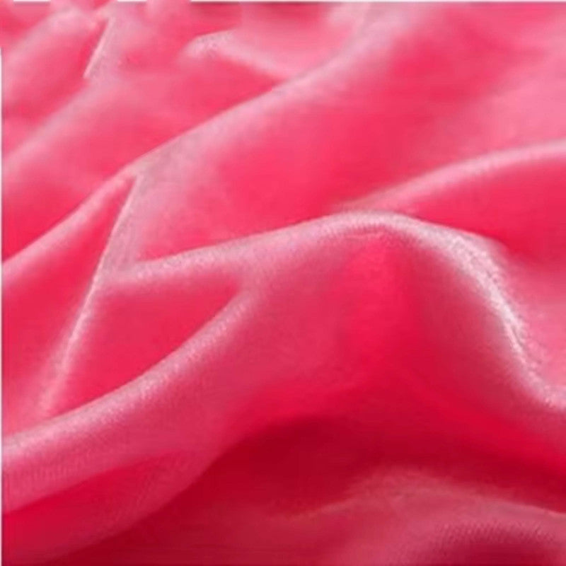 Thickened Golden Velvet Fabric Red Black Wedding Background Cloth Curtain Stage Decoration Conference Tablecloth Velvet Fabric